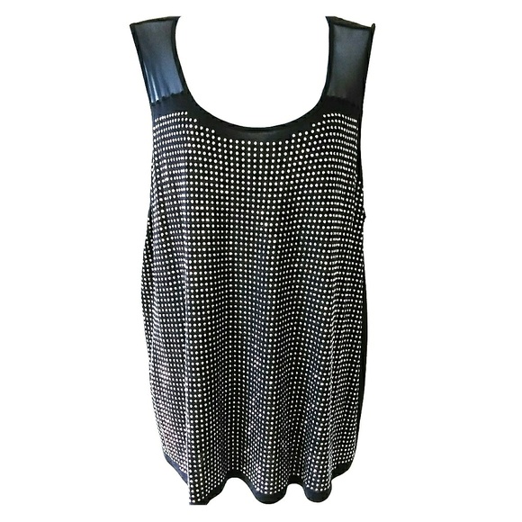INC International Concepts Tops - INC Navy Blue blouse with stud detailing plus size